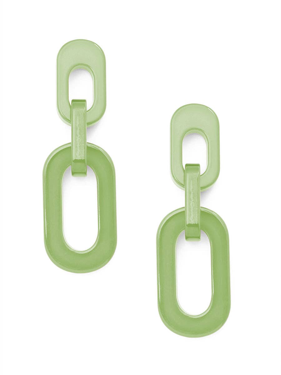 ZENZII Jewelry - Resin Cable Chain Drop Earring