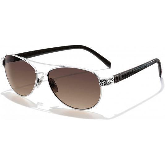 Brighton - Sugar Shack Chocolate/Silver Sunglasses - A12098