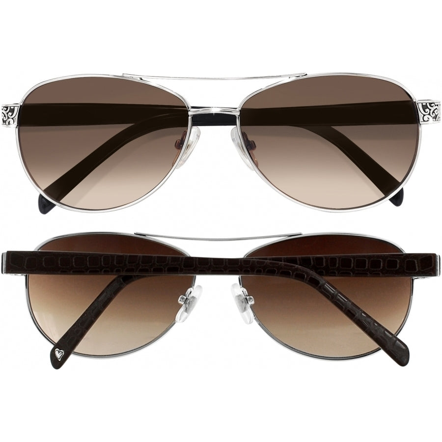 Brighton - Sugar Shack Chocolate/Silver Sunglasses - A12098