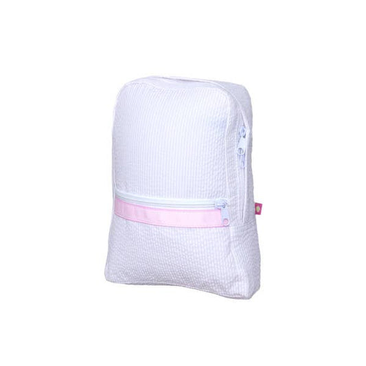 Mint - Pink Seersucker Small Backpack | Mint