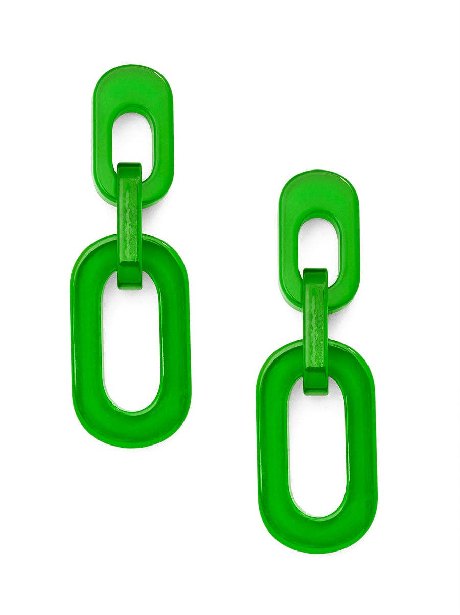 ZENZII Jewelry - Resin Cable Chain Drop Earring