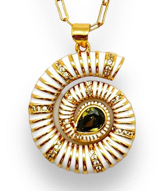 Shiver + Duke - Sundial Seashell Pendant