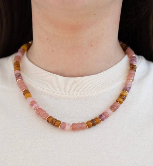 Erin McDermott Jewelry - Strawberry Rhubarb Resin Necklace