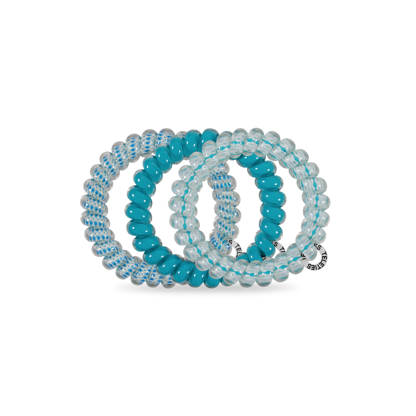TELETIES - Spiral Hair Coils | Large | Soft Surf