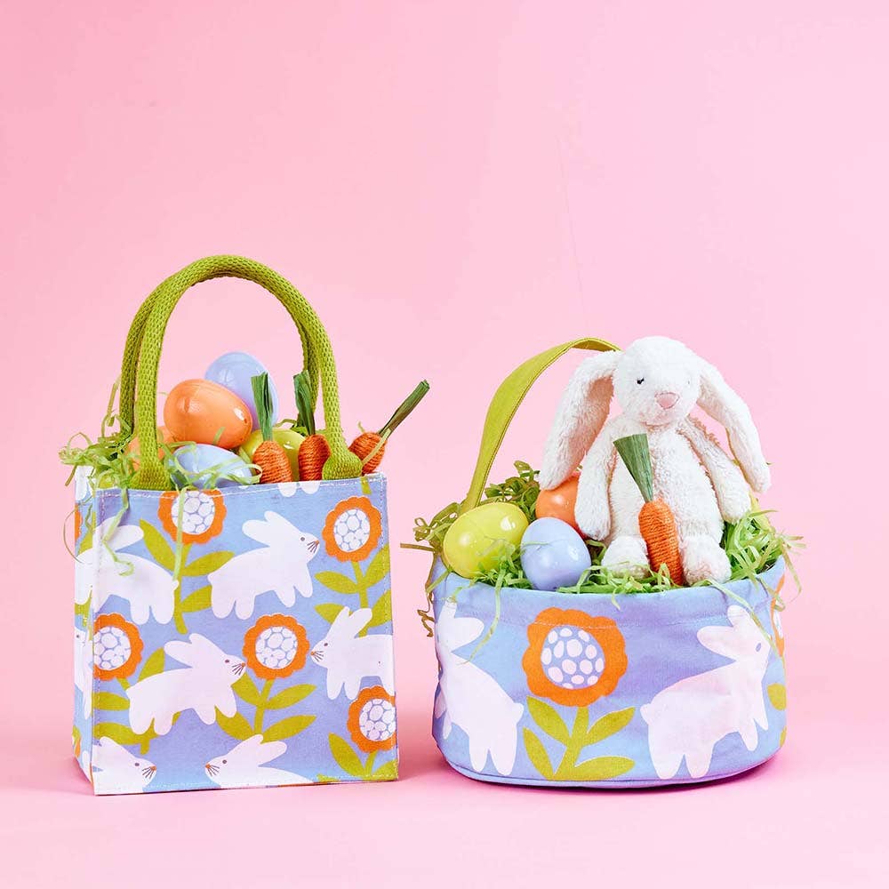 rockflowerpaper - LITTLE HOPPER Reusable Canvas Easter Basket