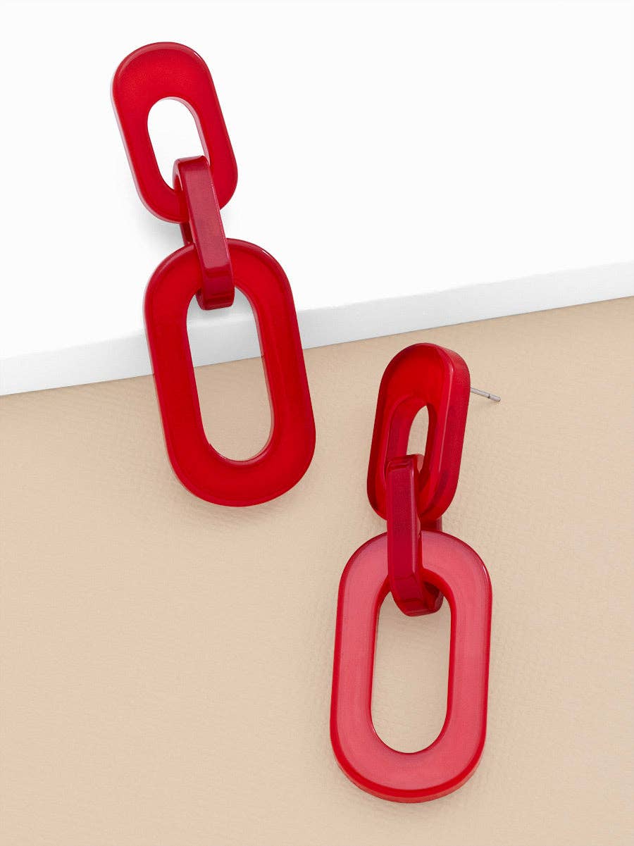 ZENZII Jewelry - Resin Cable Chain Drop Earring