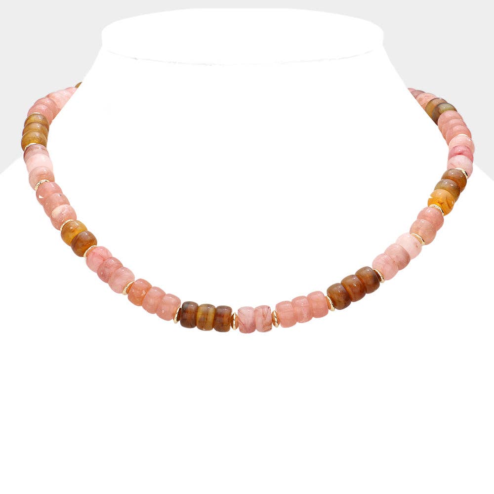 Erin McDermott Jewelry - Strawberry Rhubarb Resin Necklace