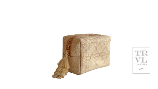 TRVL Design - Luxe Bali Straw  - Everything Bag - Cane Sand