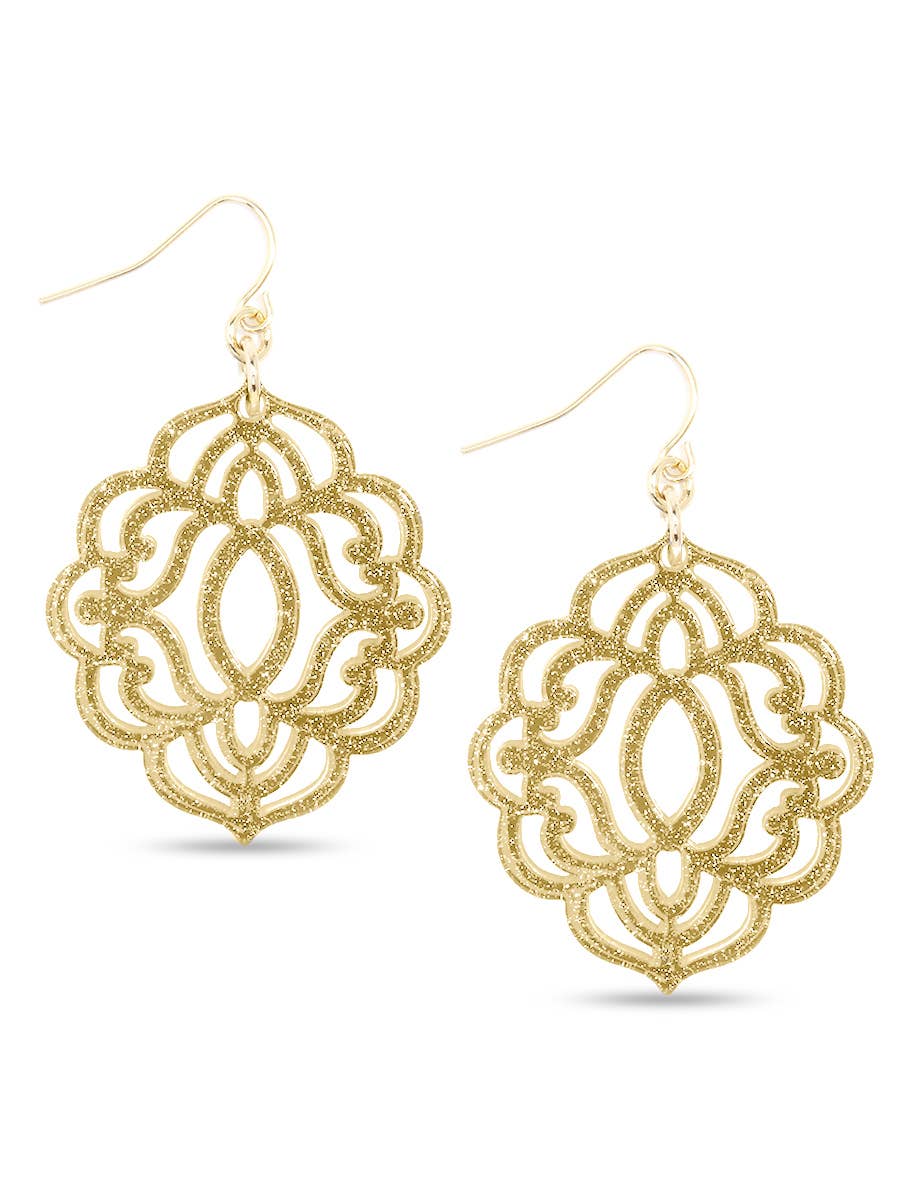 ZENZII Jewelry - Baroque Resin Drop Earring