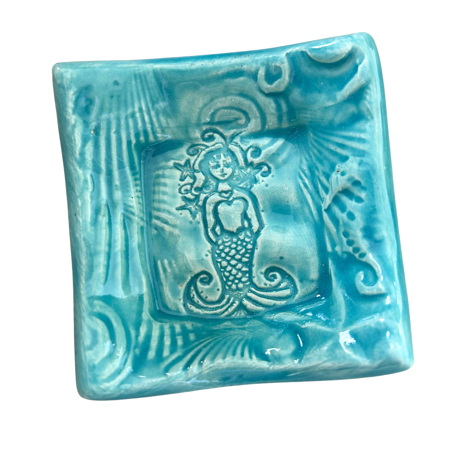 Lorraine Oerth  Co. - Tiny Dish - Ocean - Mermaid - Turquoise