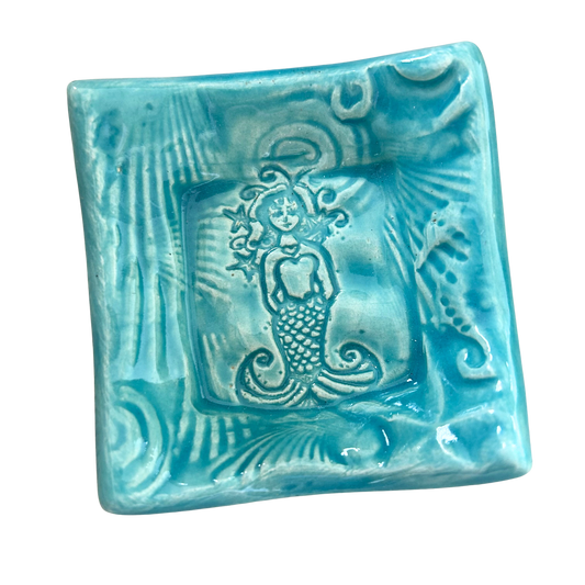 Lorraine Oerth  Co. - Tiny Dish - Ocean - Mermaid - Turquoise