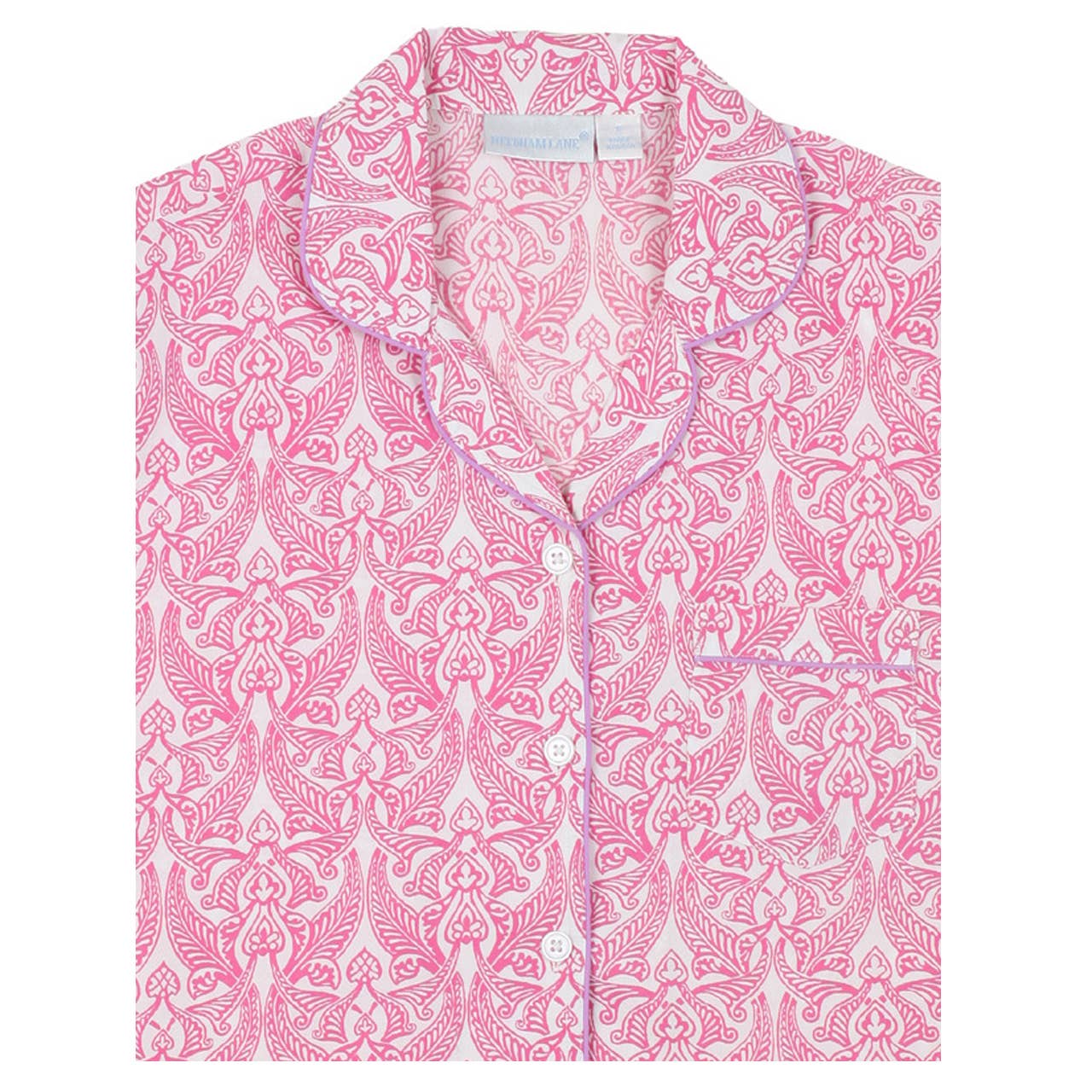 Needham Lane - Clare Pink Short Sleeve Shorty Pajamas