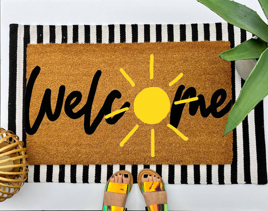 Cindy Hughes Design - Sunny Welcome Coir Doormat