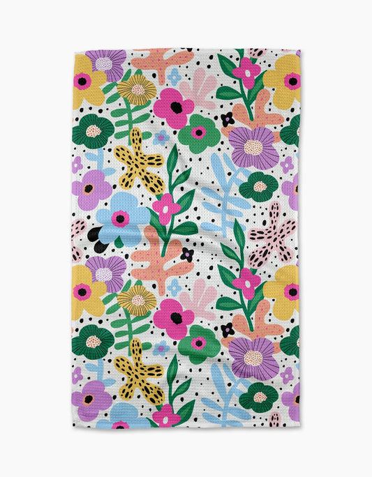 Geometry - Abstract Botanicals Tea Towel
