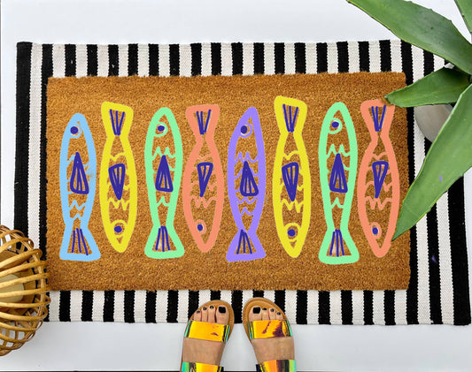 Cindy Hughes Design - Fish Coir Doormat