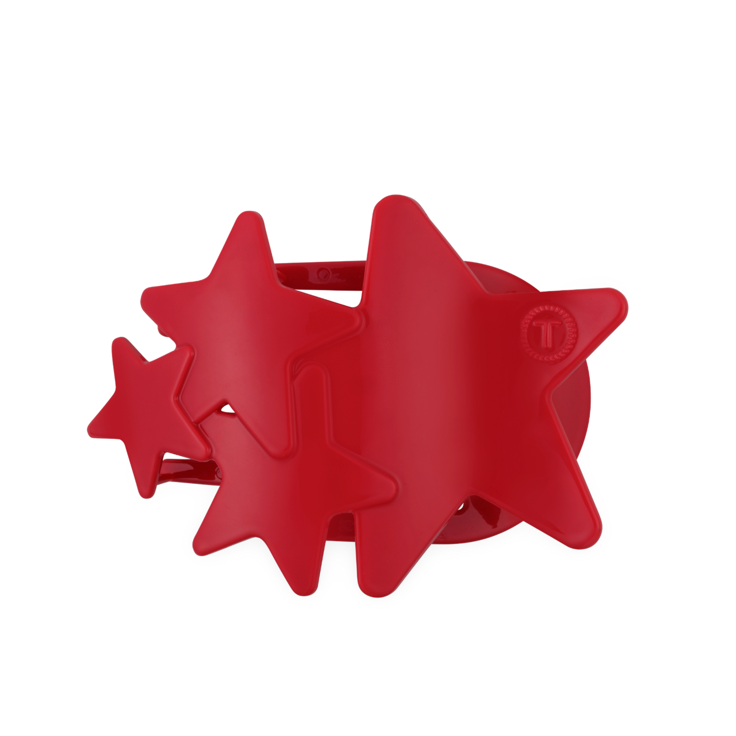 TELETIES - Flat Hair Clip | Large | Red Shooting Star