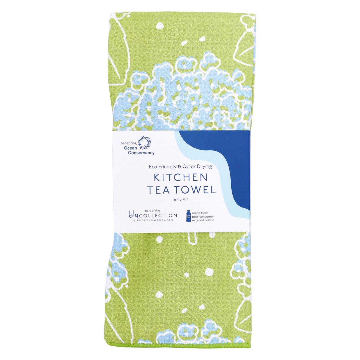 rockflowerpaper - HYDRANGEA blu Kitchen Tea Towel