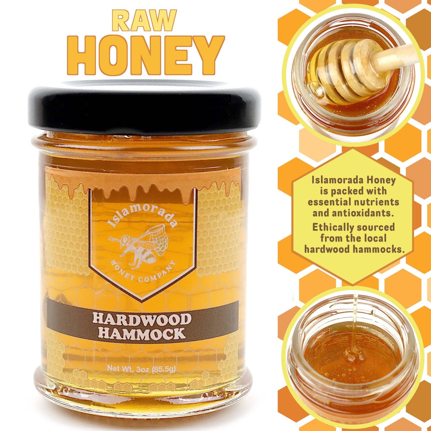 Hardwood Hammock Honey - 3oz Jar