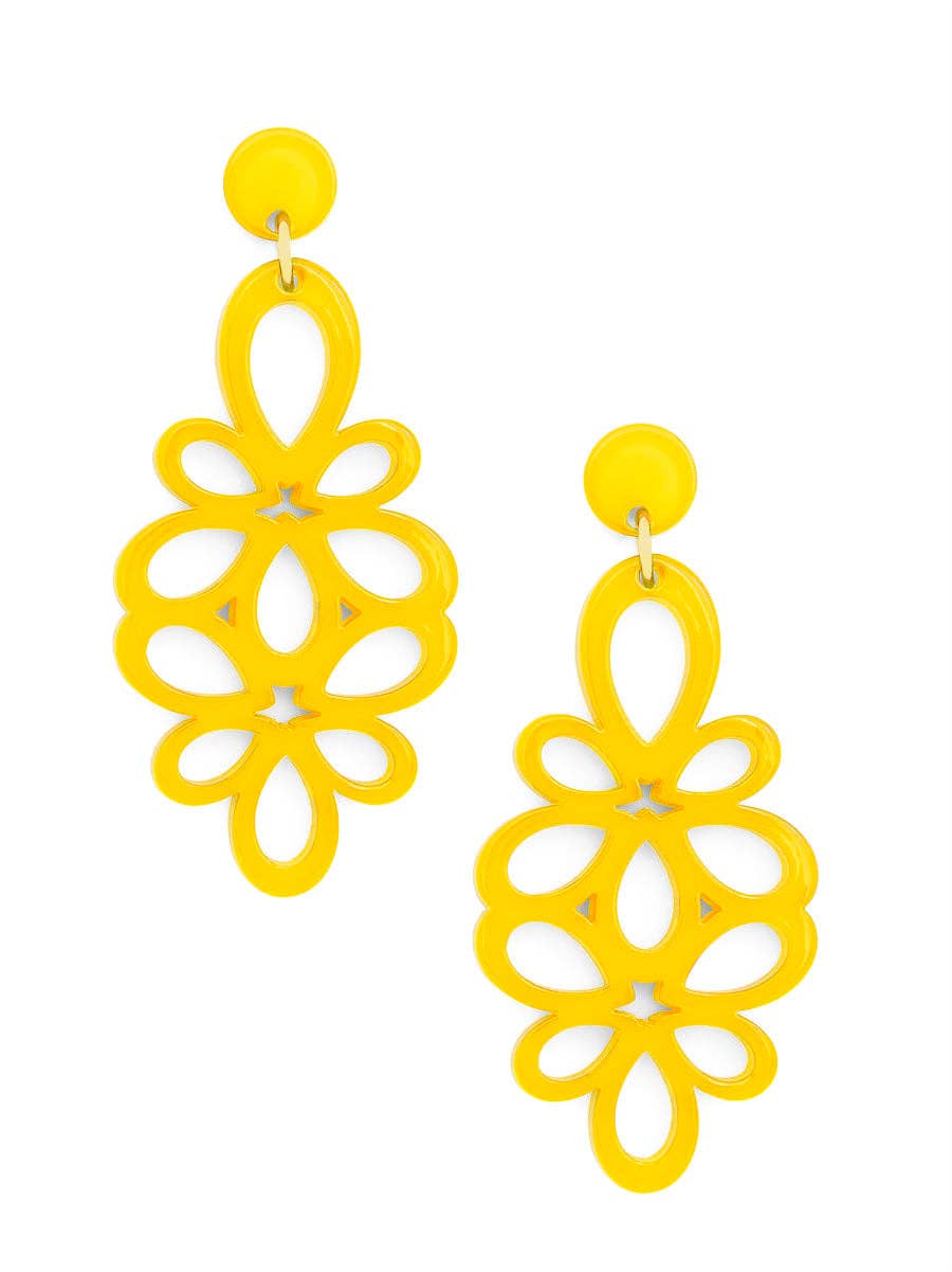 ZENZII Jewelry - Resin Blooming Flower Drop Earring