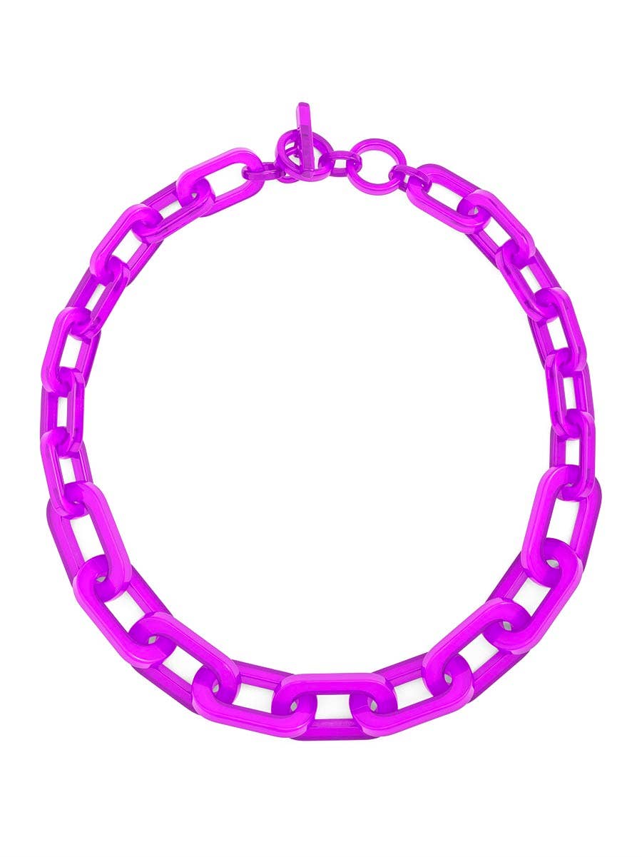 ZENZII Jewelry - Colorful Resin Cable Link Collar Necklace