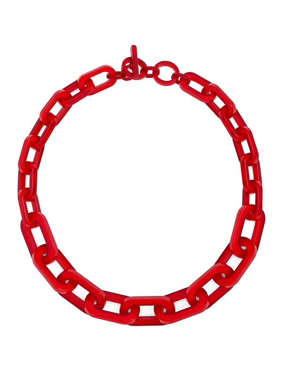 ZENZII Jewelry - Colorful Resin Cable Link Collar Necklace