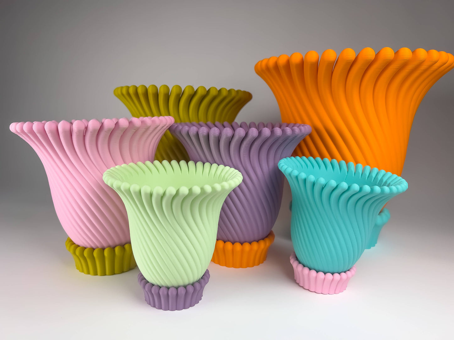 Anemone Planters - 5 and 6 Inch (6 Beautiful Colors!)