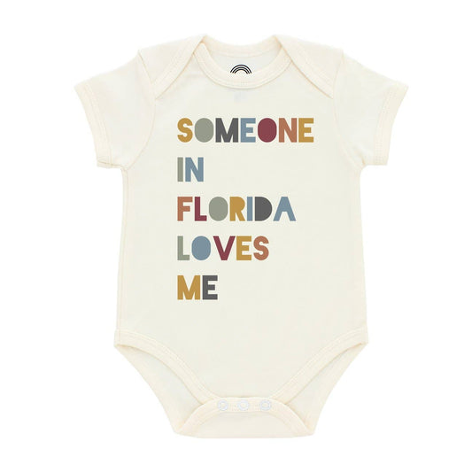 Emerson and Friends - Someone in FL Loves Me Florida Baby Gift Cotton Onesie