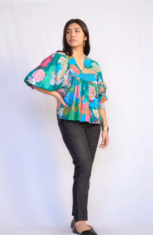 Anjou Print Top