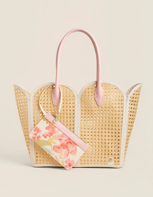 Spartina 449 - Splash Cane Beach Tote - Castillo Tropical