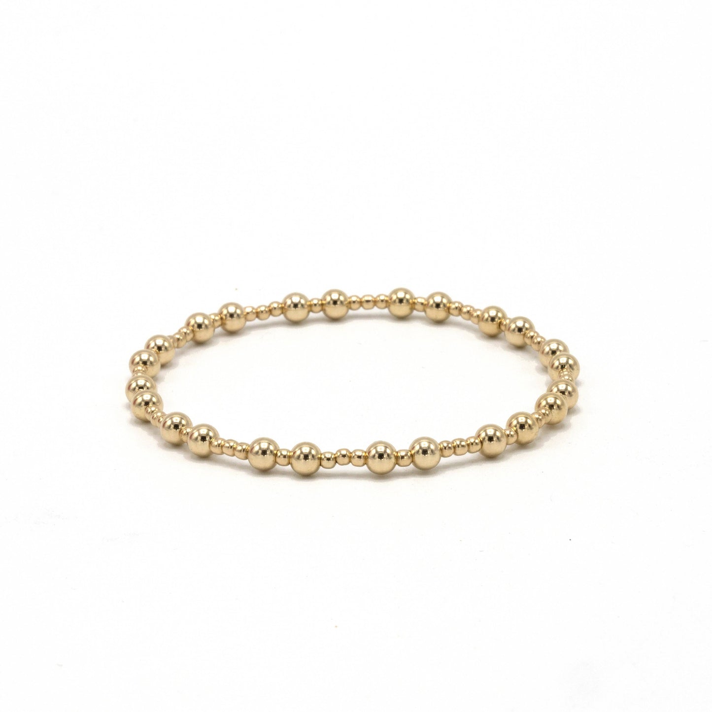 erin gray - The Charleston 2x4 14k Gold-Filled Beaded Bracelet