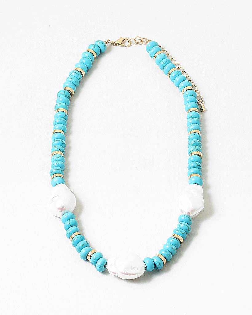 Erin McDermott Jewelry - Turquoise and Pearl Necklace