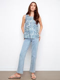 Charlie B - Printed Sleeveless Blouse