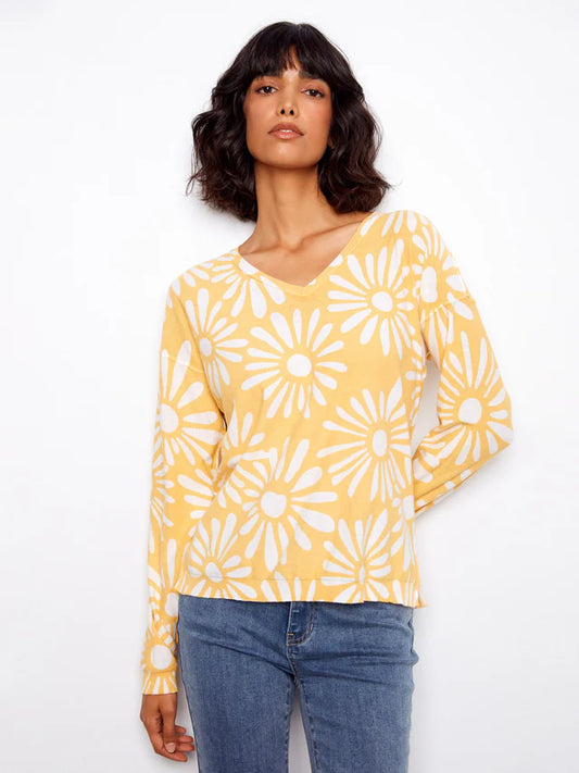 Charlie B - Long Sleeve Reversible Sunkiss Sweater