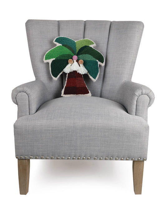 Palmita Hook Pillow w/Pom Tassels