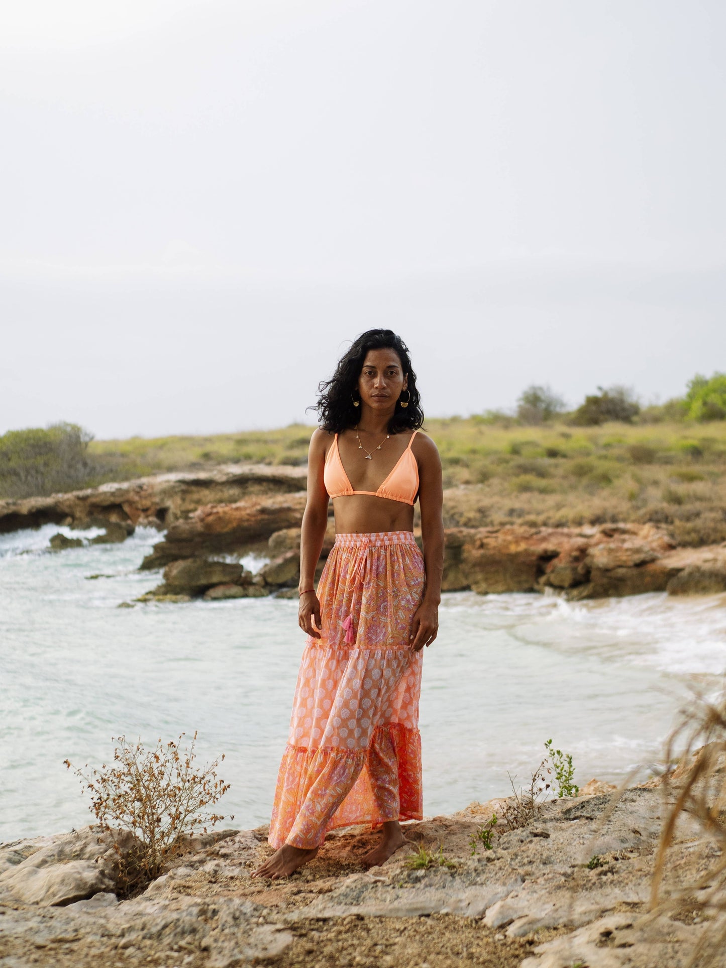 Nala Skirt - Tangerine Sky