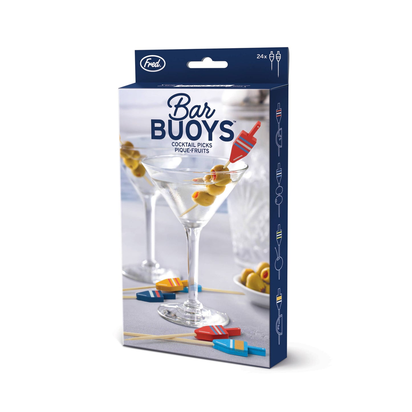 Fred & Friends - BAR BUOYS - Cocktail Picks - Set of 24