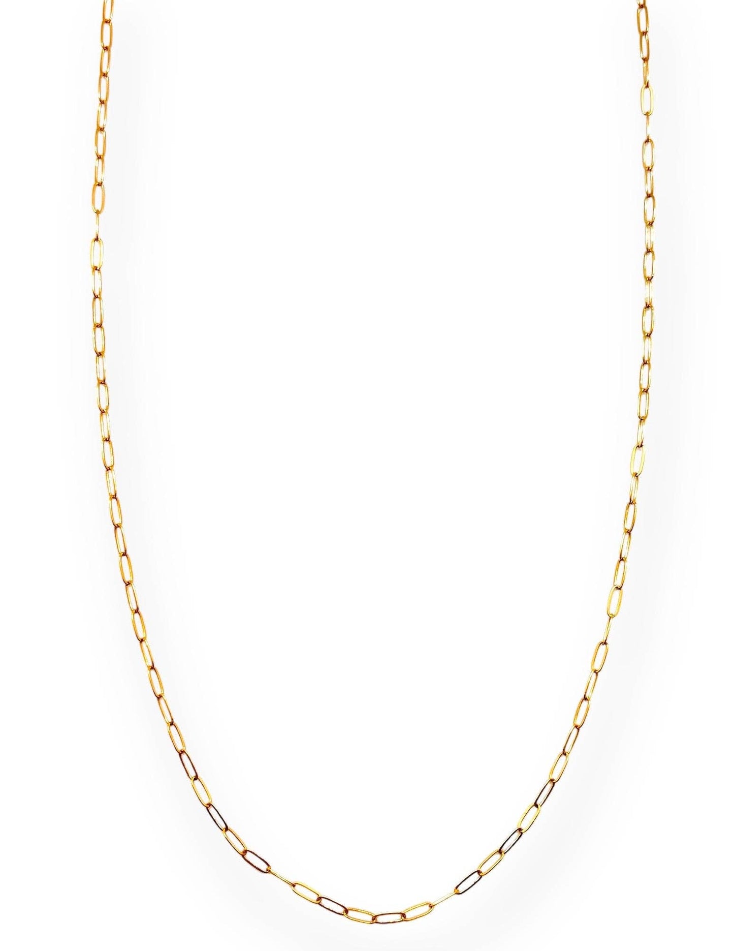 Shiver + Duke - Dainty Gold Filled Paperclip Chain
