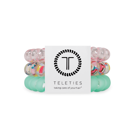 TELETIES - Spiral Hair Coils | Large | Spring Splash