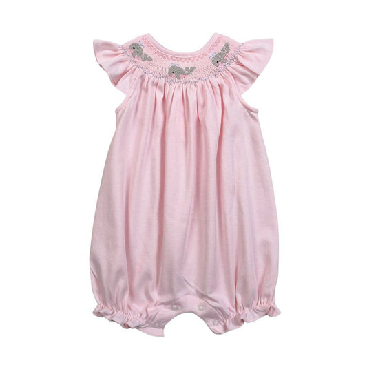 Hug Me First - PWL-530 WHALES HAND SMOCKED BISHOP BUBBLE