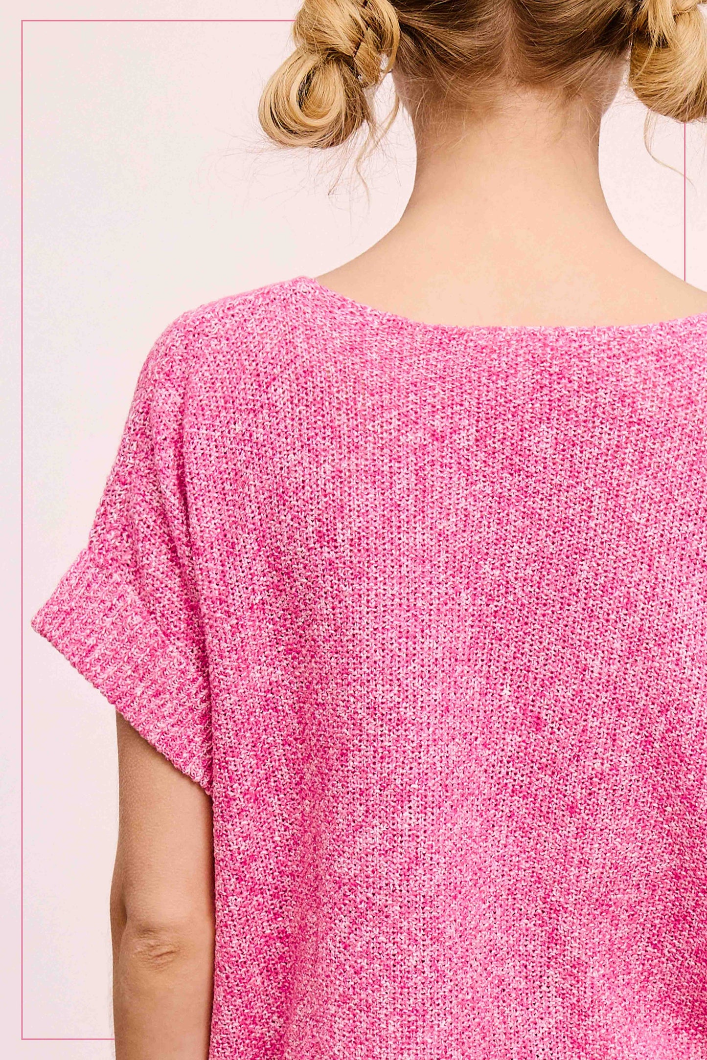 La Miel - Soft Lightweight Loose Fit Textured Pullover Sweater