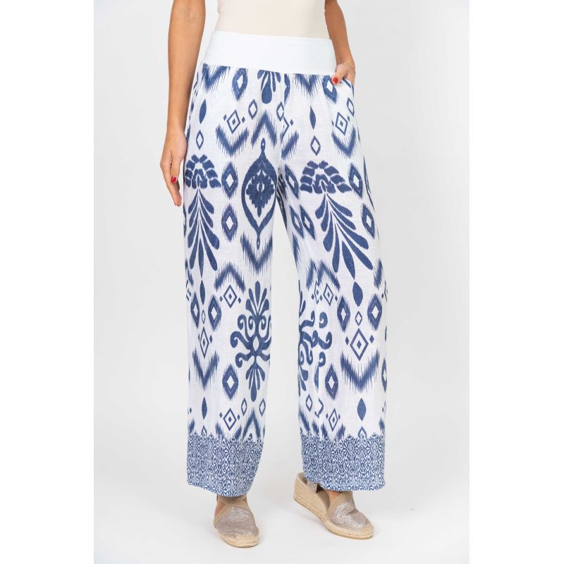 Look Mode- Detailed Linen Pants