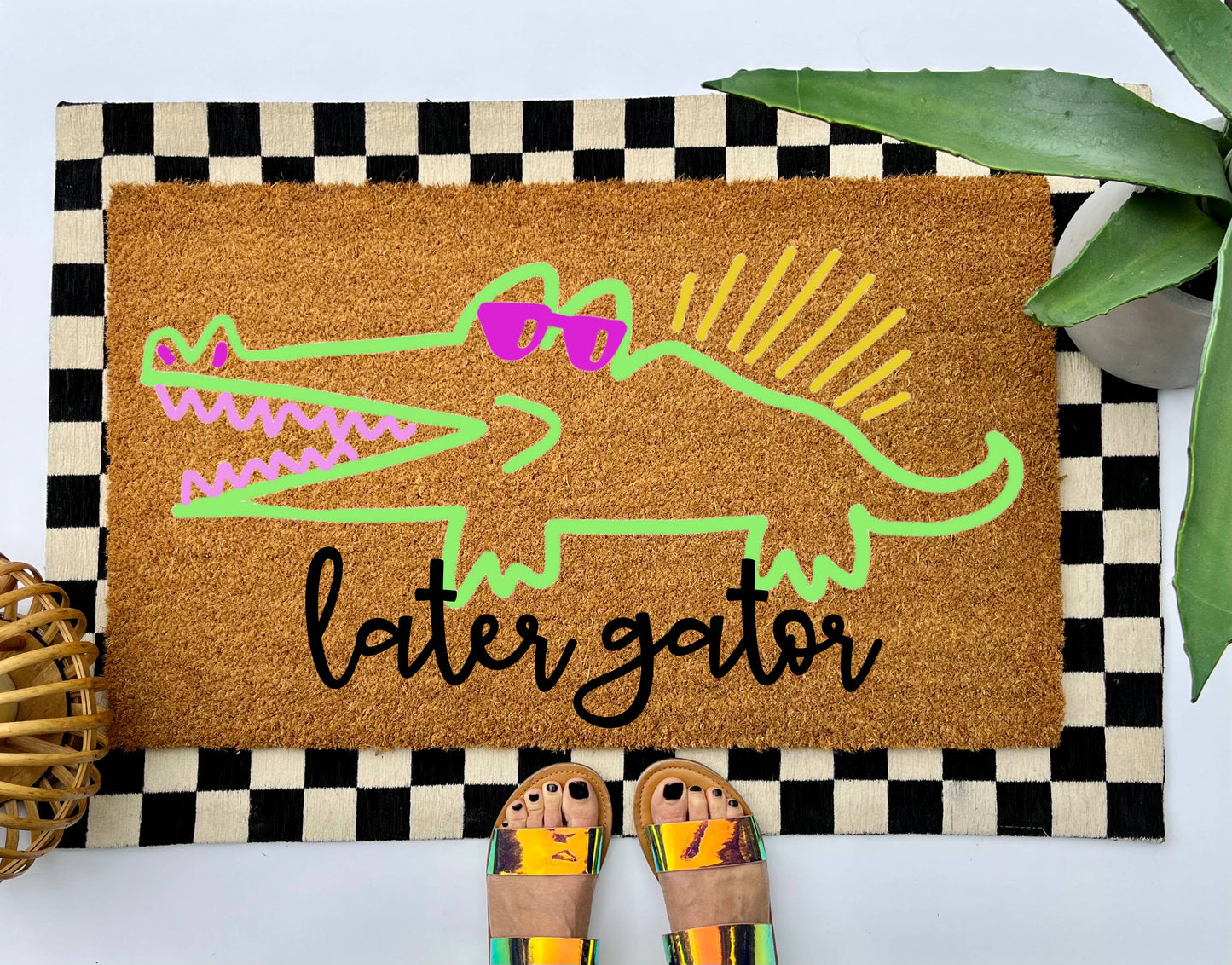Cindy Hughes Design - Later Gator Coir Doormat