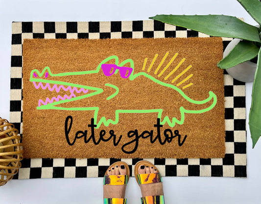 Cindy Hughes Design - Later Gator Coir Doormat