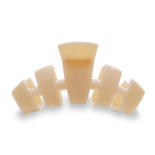 TELETIES - Classic Hair Clip | Large | Almond Beige