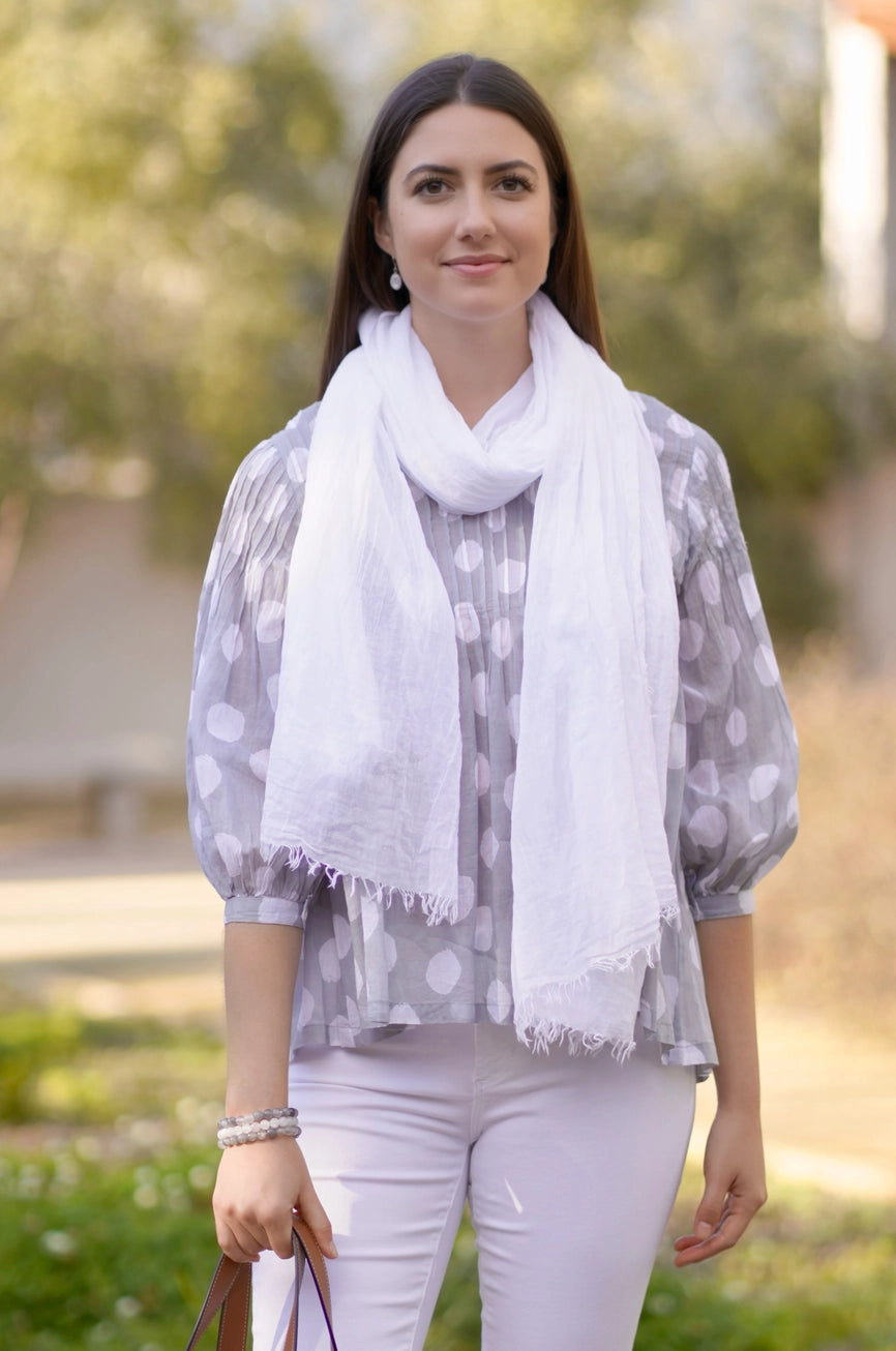 Stone Washed Cotton Scarf