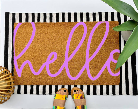 Cindy Hughes Design - Hello Coir Doormat