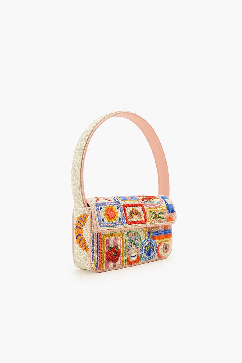America & Beyond - Ultimate Summer Vacay Beaded Shoulder Bag