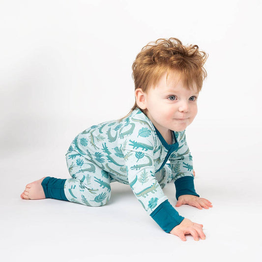 Emerson and Friends - Later Gator Alligator Bamboo Convertible Pajamas Florida Baby Gift