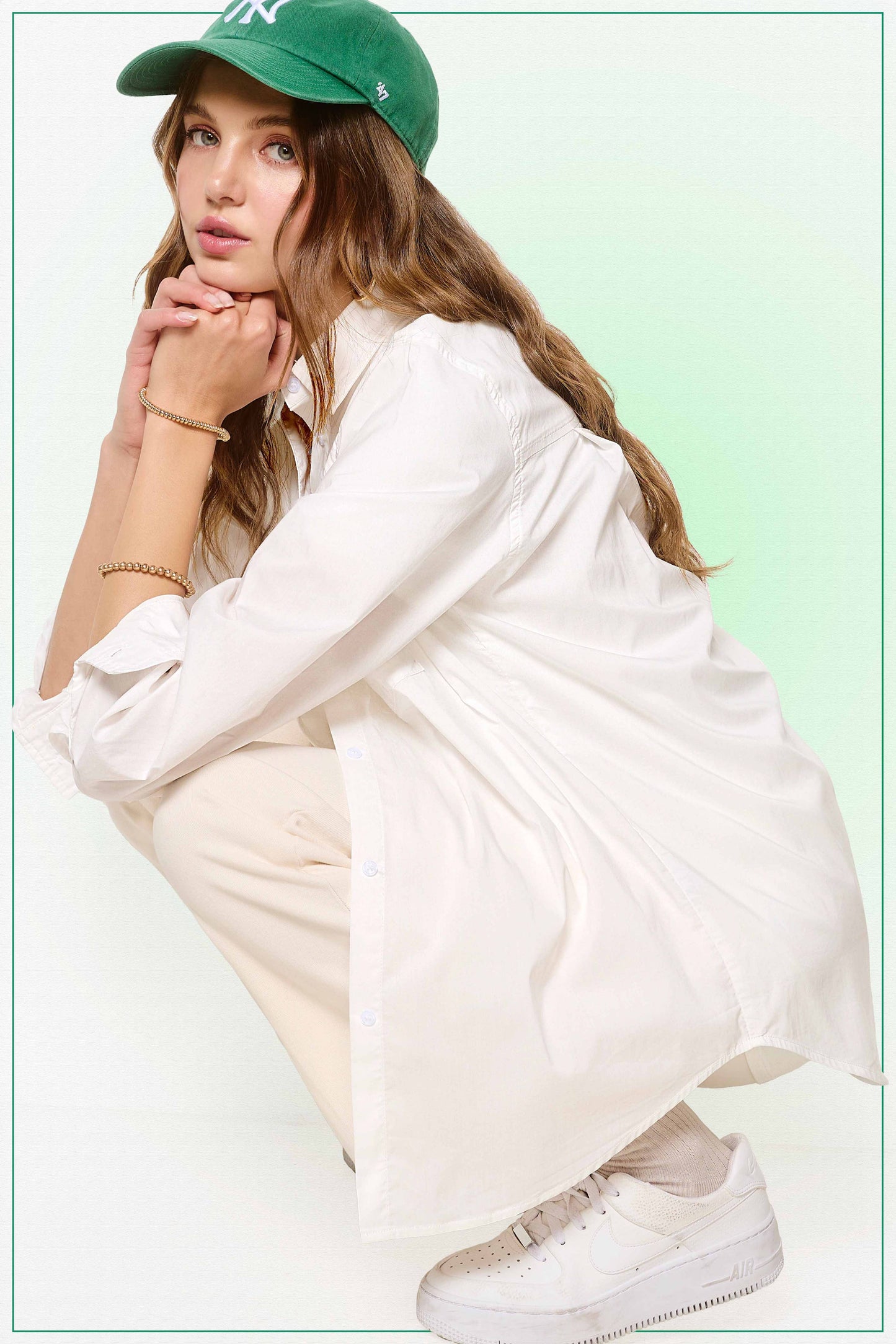 La Miel - SRT7809-Classic Collared Button Down Poplin Shirts