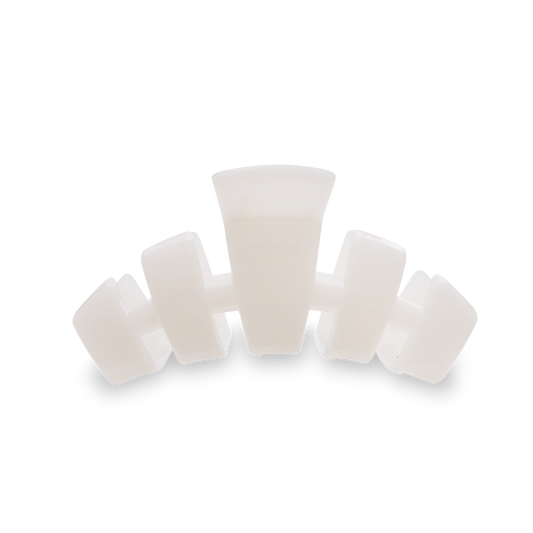 TELETIES - Classic Hair Clip | Medium | Coconut White